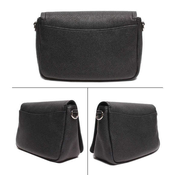 Prada Silver Hardware Bag Shoulder Leather Black - Picture 1 of 8